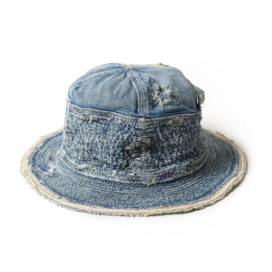 Kapital 11.5oz Denim “The Old Man & The Sea” Hat (Distressed Remake)