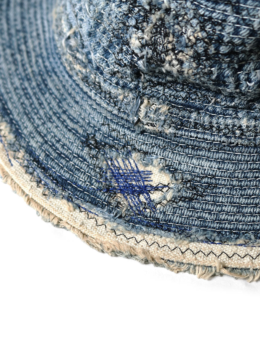 Kapital 11.5oz Denim “The Old Man & The Sea” Hat (Distressed Remake)