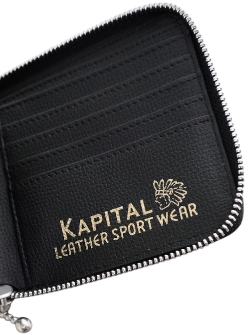 Kapital Thumbs Up Bone Hand Zip Wallet