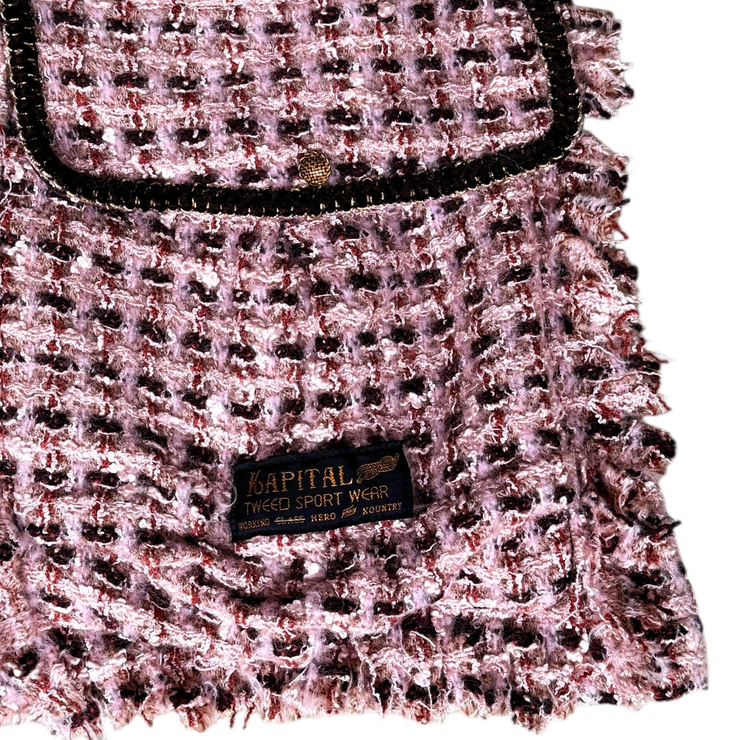 Kapital Fancy Tweed Easy Shorts Pink