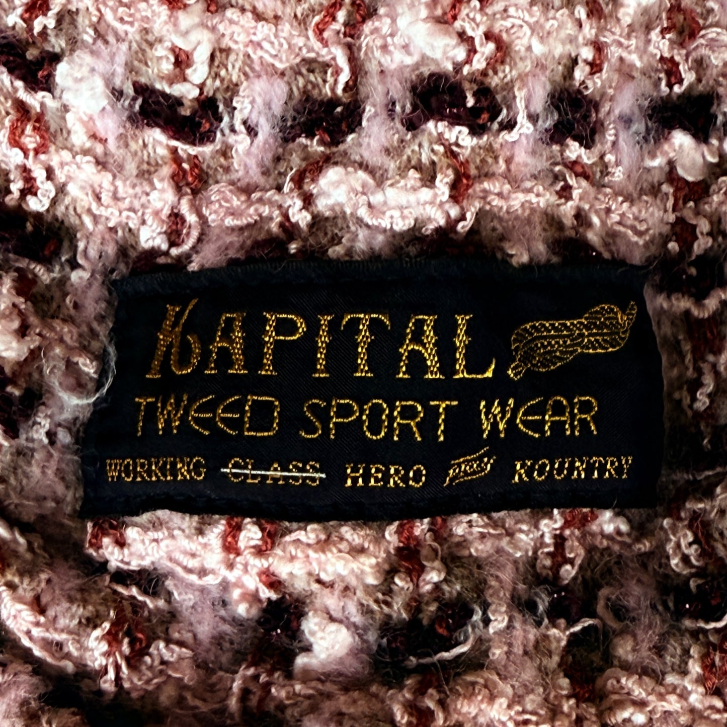 Kapital Fancy Tweed Easy Shorts Pink