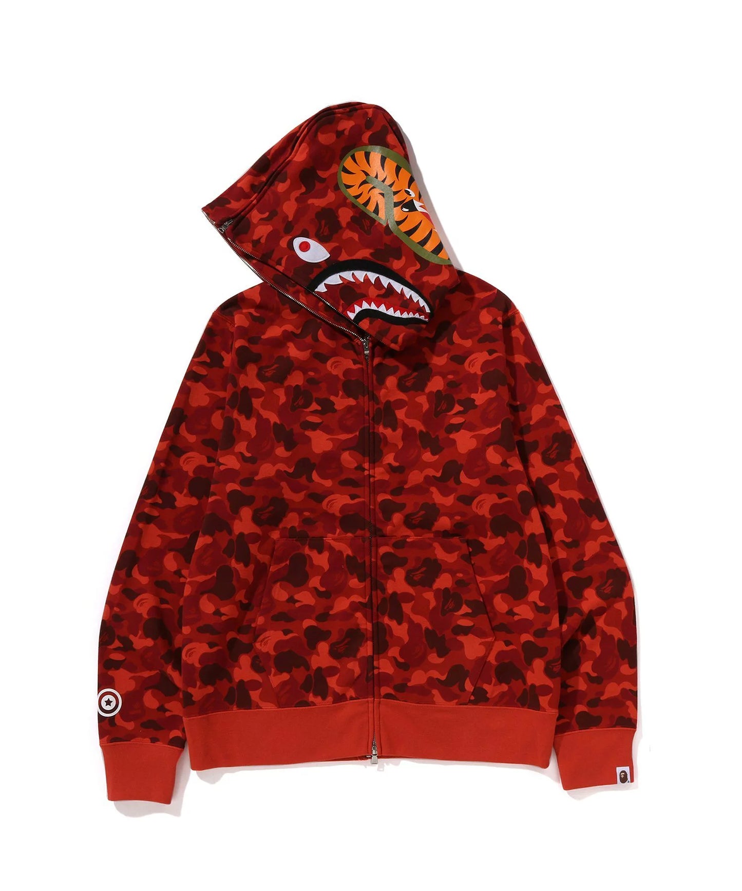 BAPE RAKUTEN CAMO SEPARATE SHARK FULL ZIP HOODIE