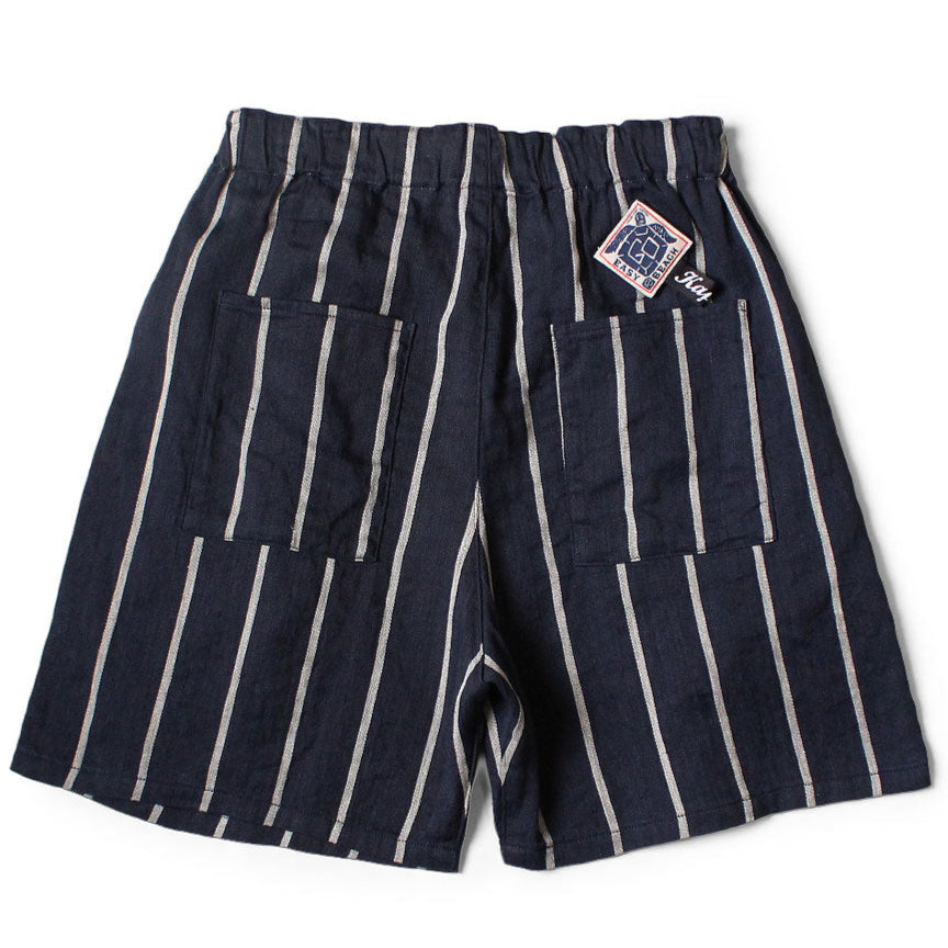 Kapital Linen Phillies Stripe Easy Beach Go Shorts