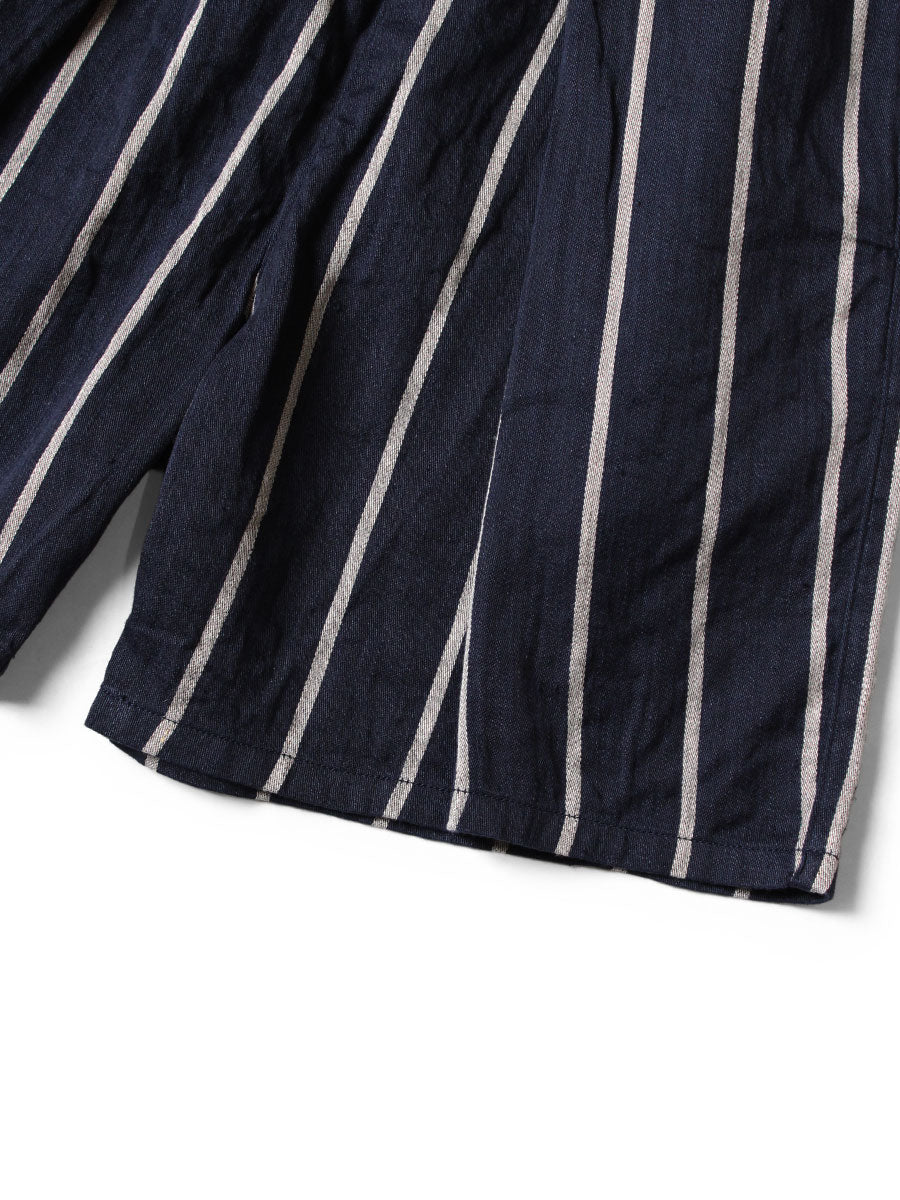 Kapital Linen Phillies Stripe Easy Beach Go Shorts