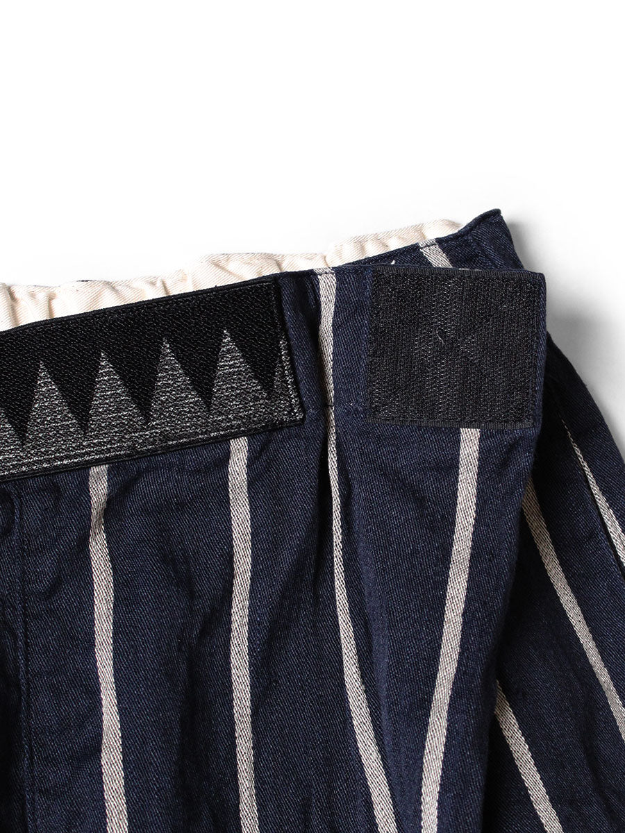 Kapital Linen Phillies Stripe Easy Beach Go Shorts