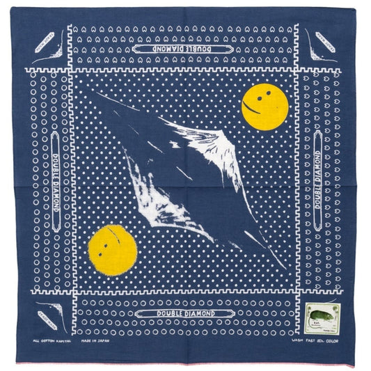 Kapital Fastcolor Selvedge Bandana (Mirrored Fuji Profile Rainbowy)