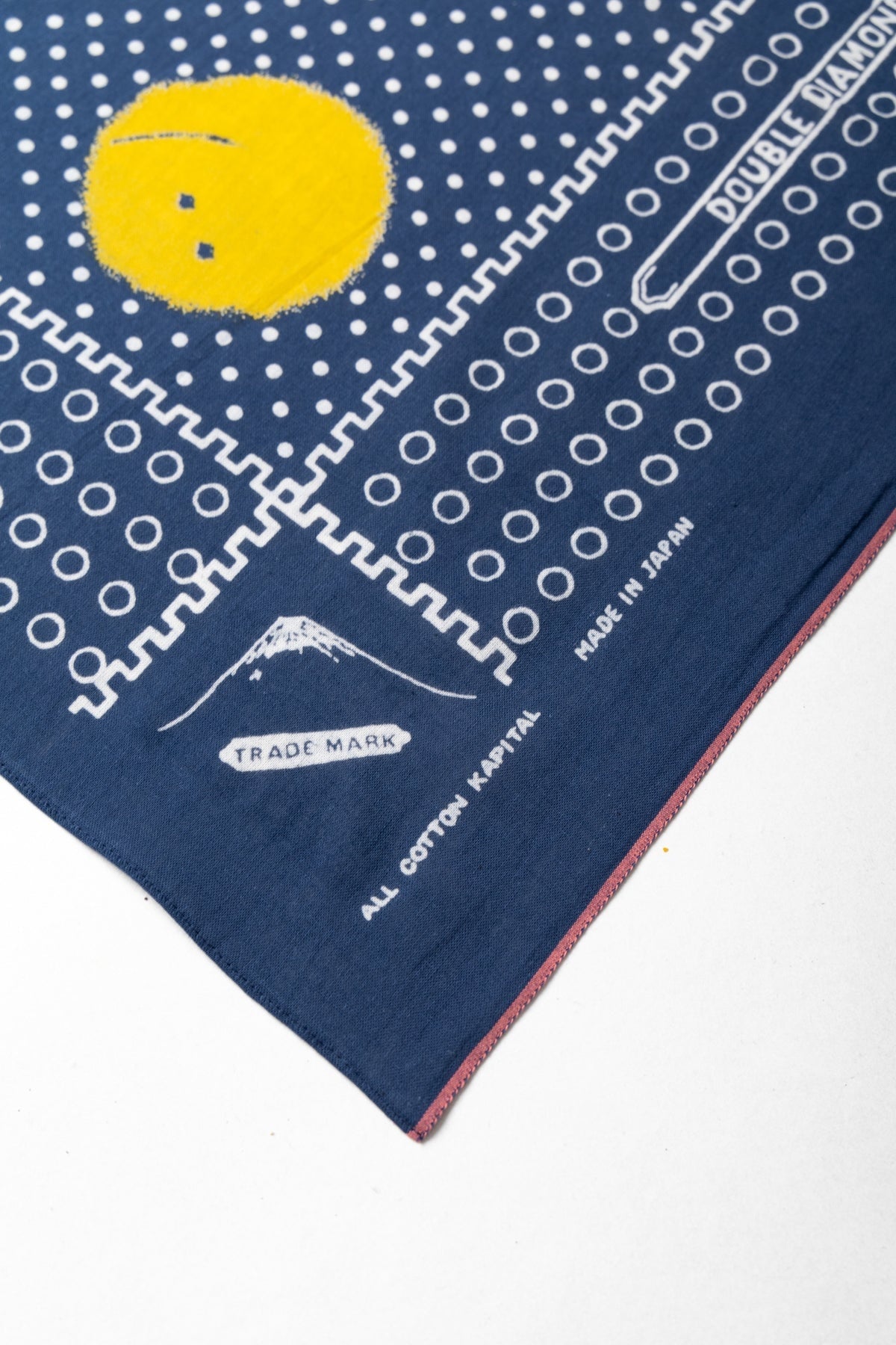 Kapital Fastcolor Selvedge Bandana (Mirrored Fuji Profile Rainbowy)