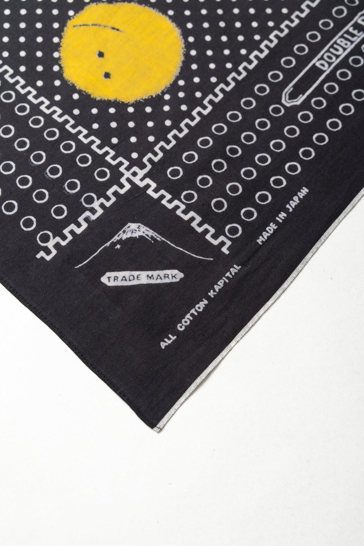 Kapital Fastcolor Selvedge Bandana (Mirrored Fuji Profile Rainbowy)