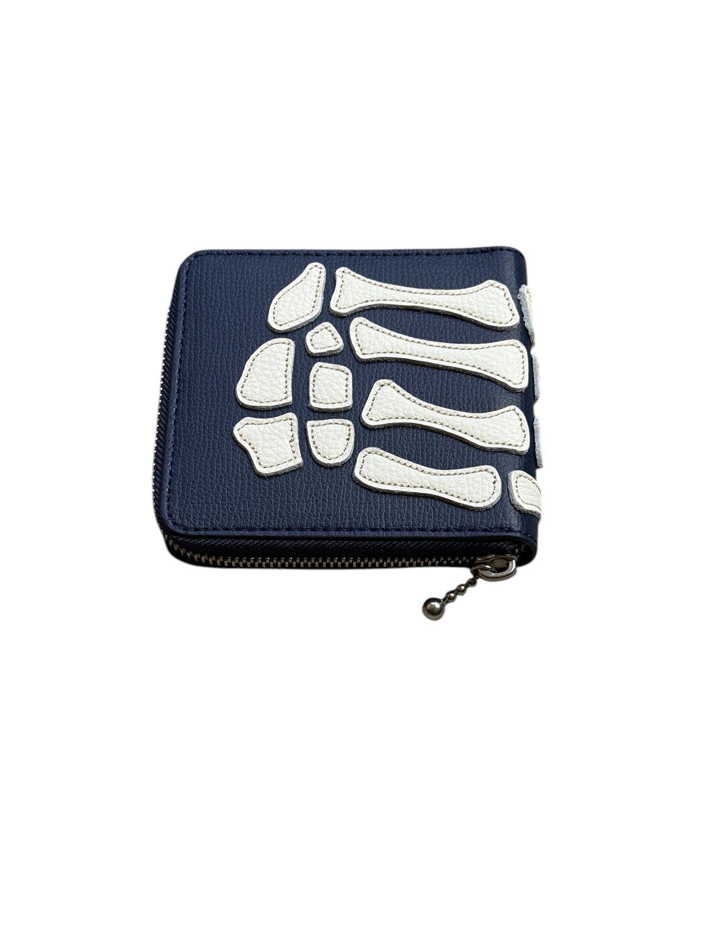 Kapital Thumbs Up Bone Hand Zip Wallet