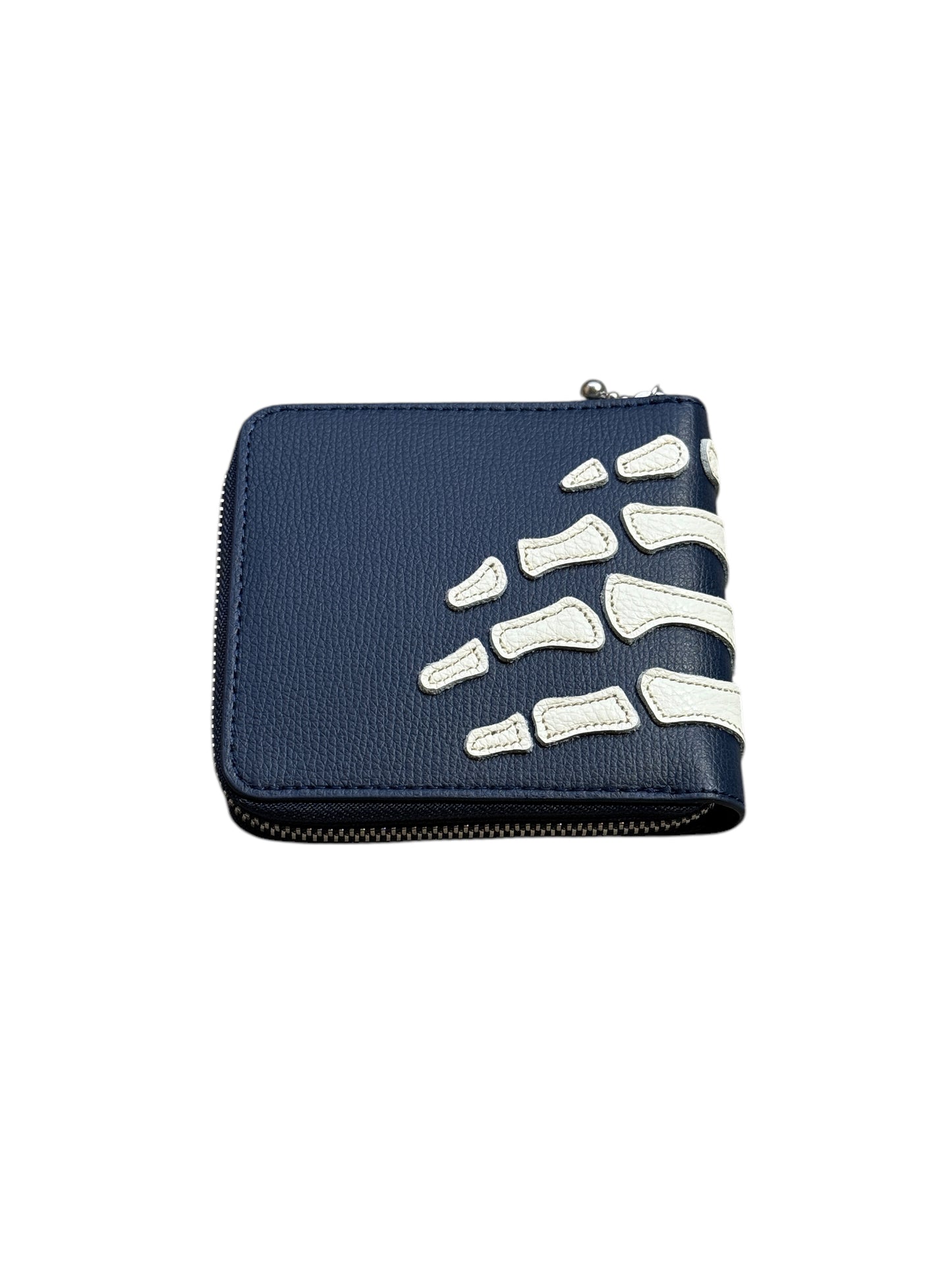Kapital Thumbs Up Bone Hand Zip Wallet