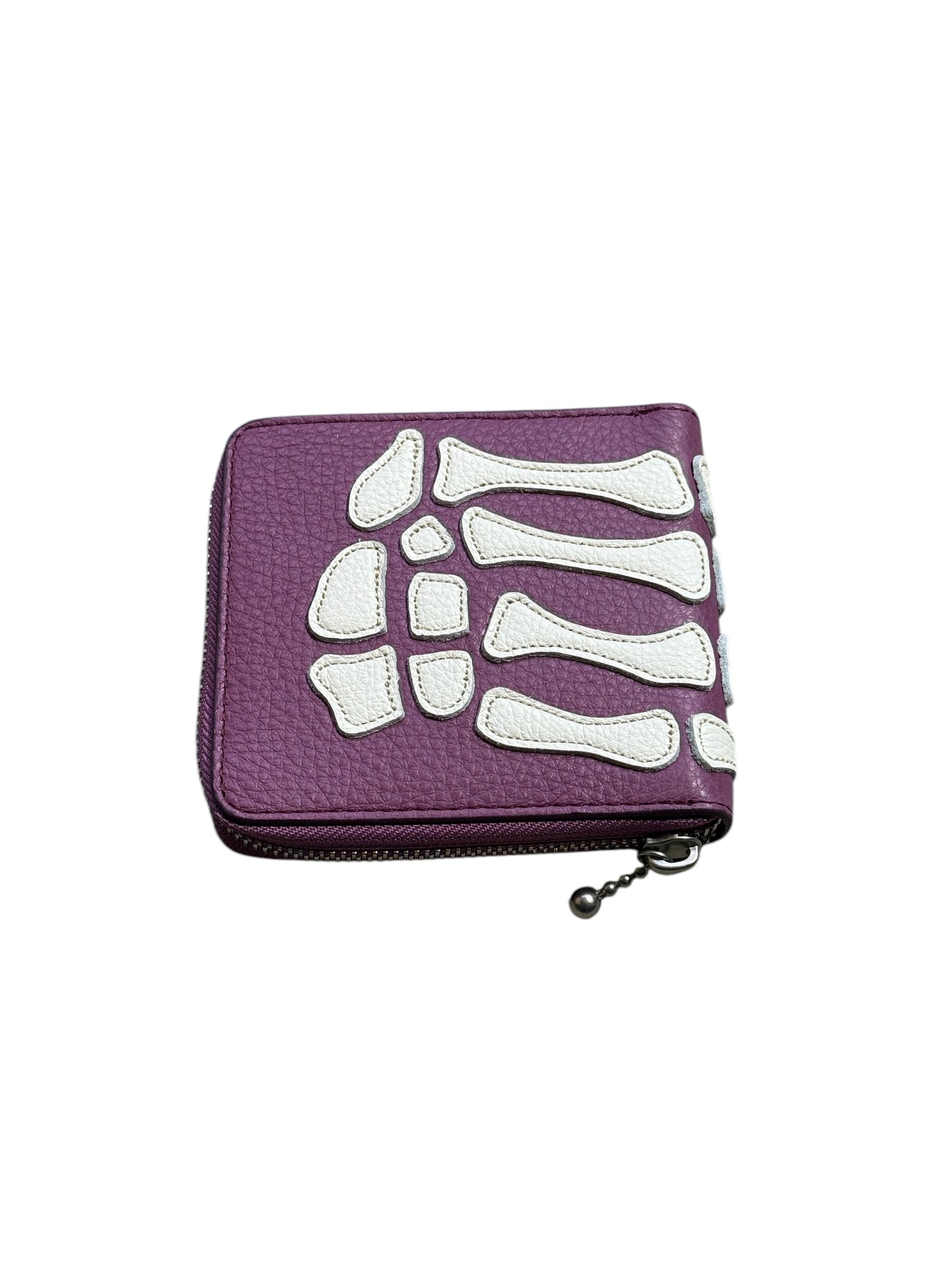 Kapital Thumbs Up Bone Hand Zip Wallet