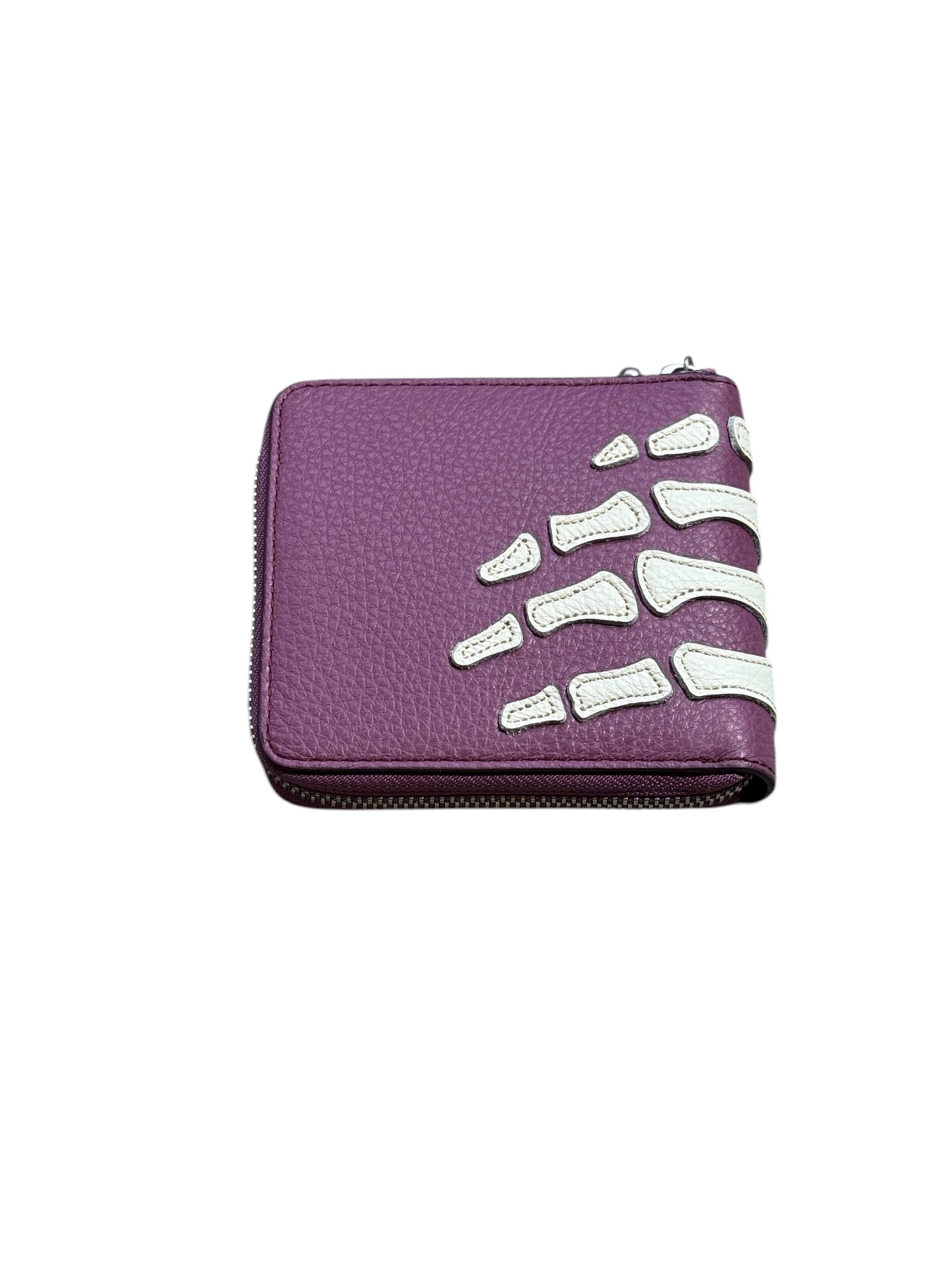 Kapital Thumbs Up Bone Hand Zip Wallet