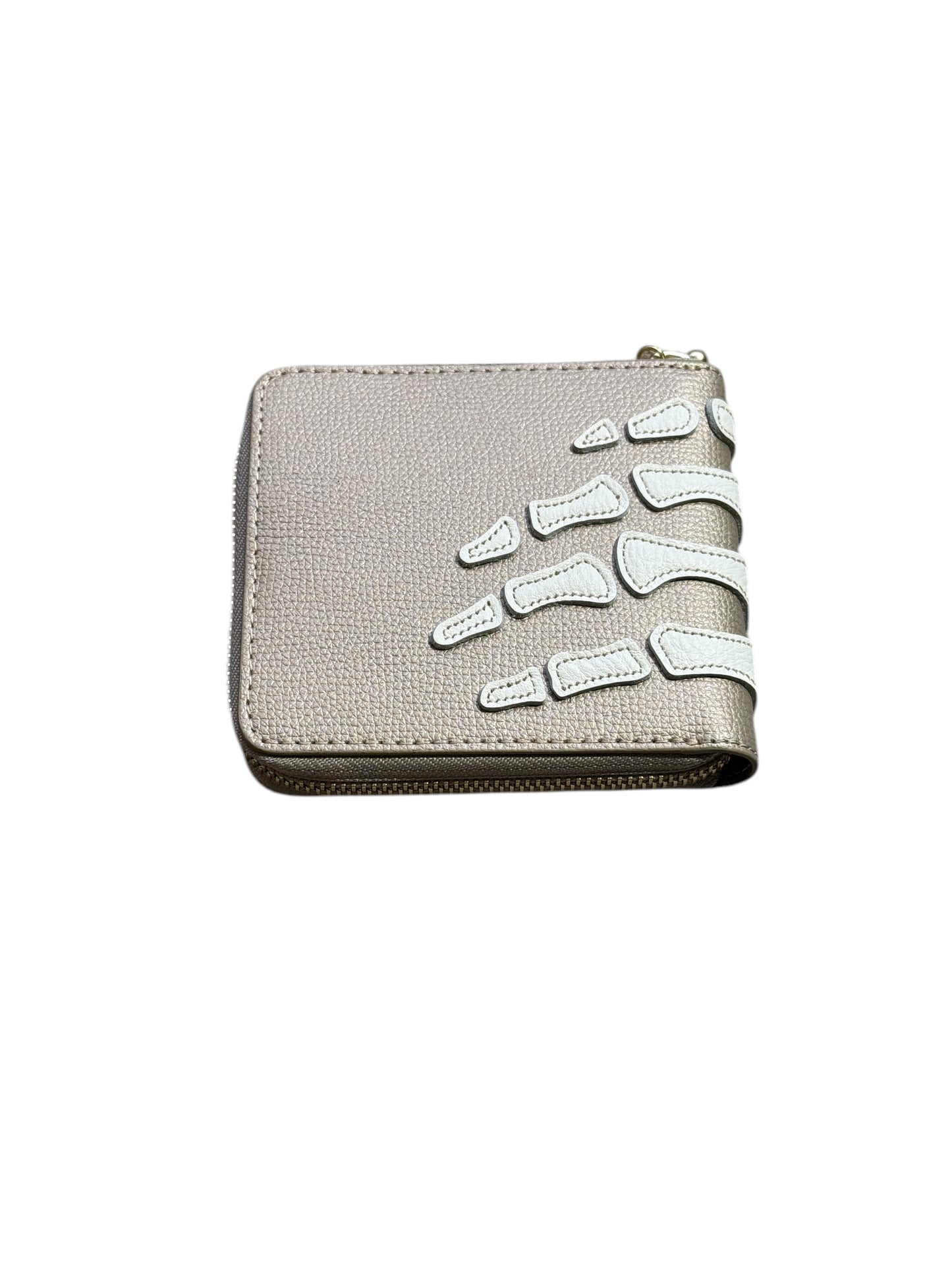 Kapital Thumbs Up Bone Hand Zip Wallet