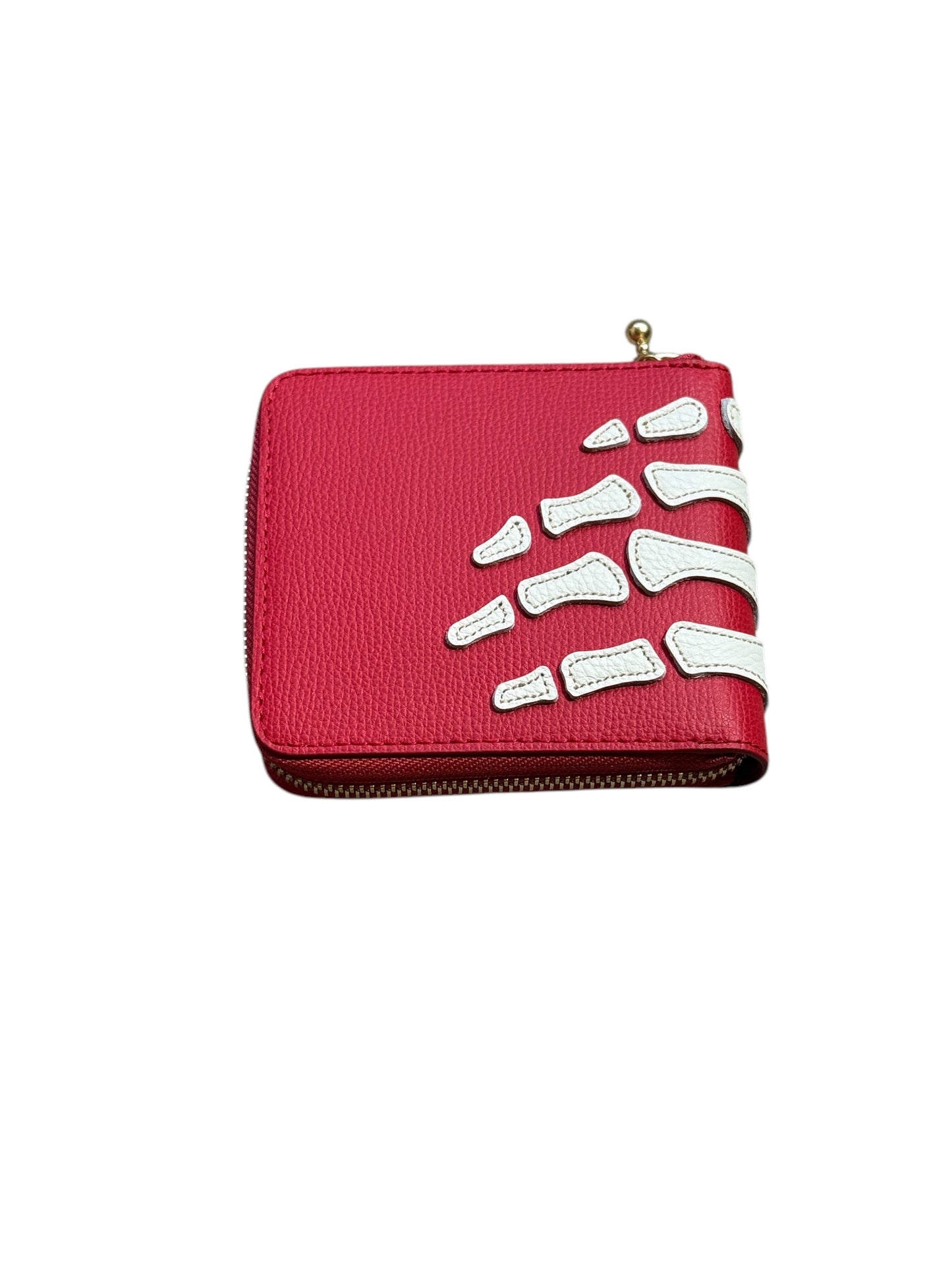 Kapital Thumbs Up Bone Hand Zip Wallet