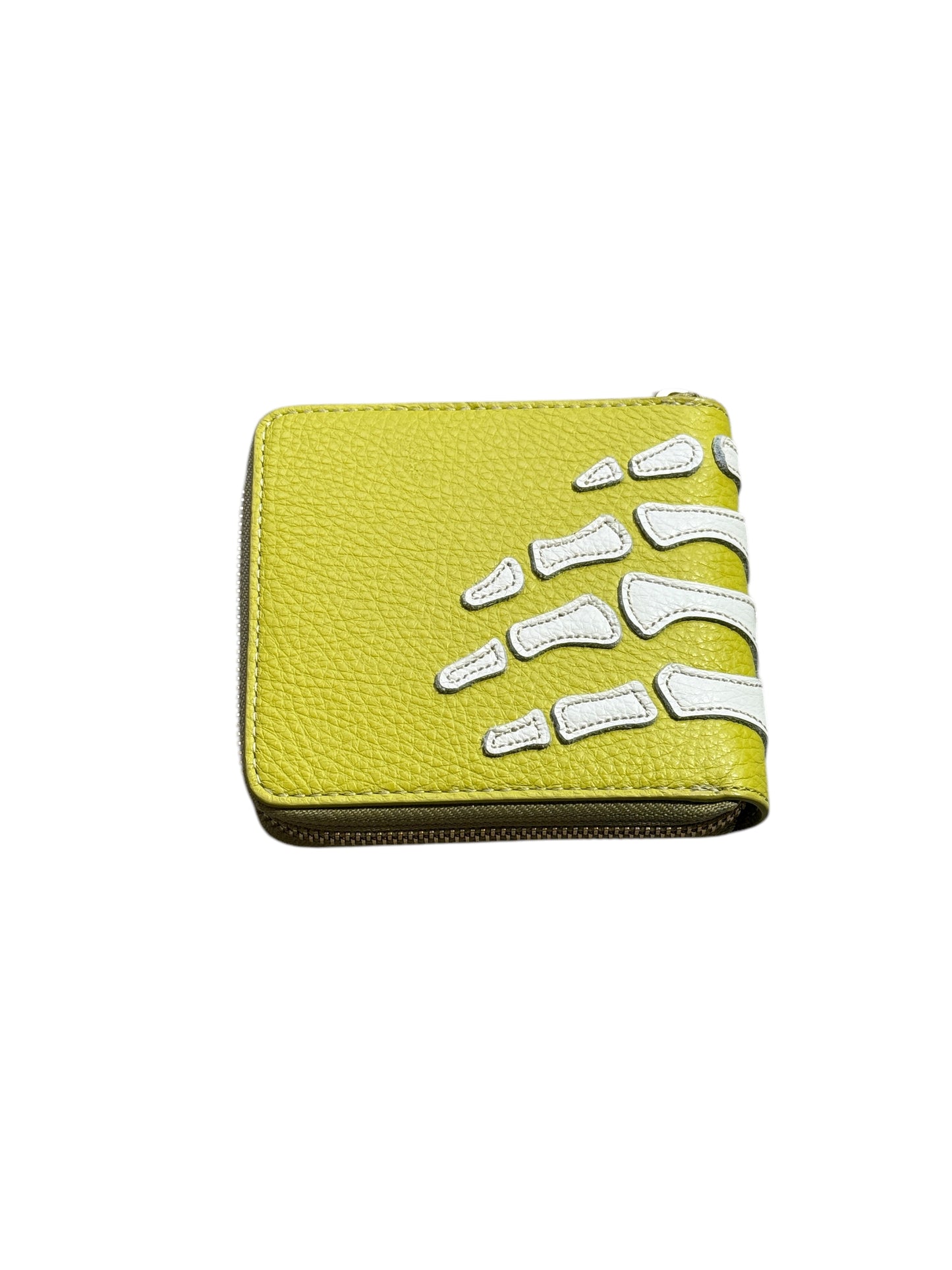 Kapital Thumbs Up Bone Hand Zip Wallet