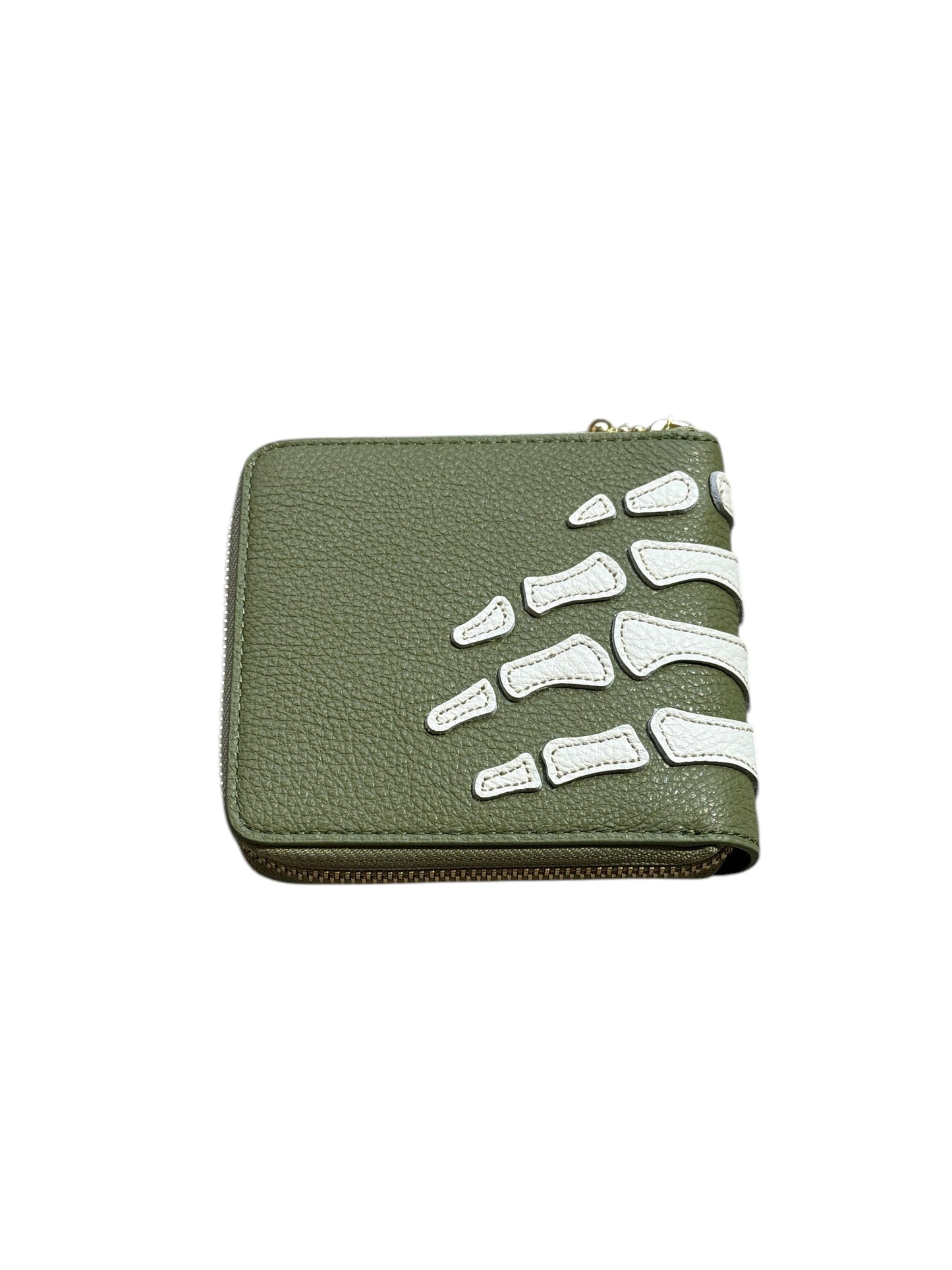 Kapital Thumbs Up Bone Hand Zip Wallet