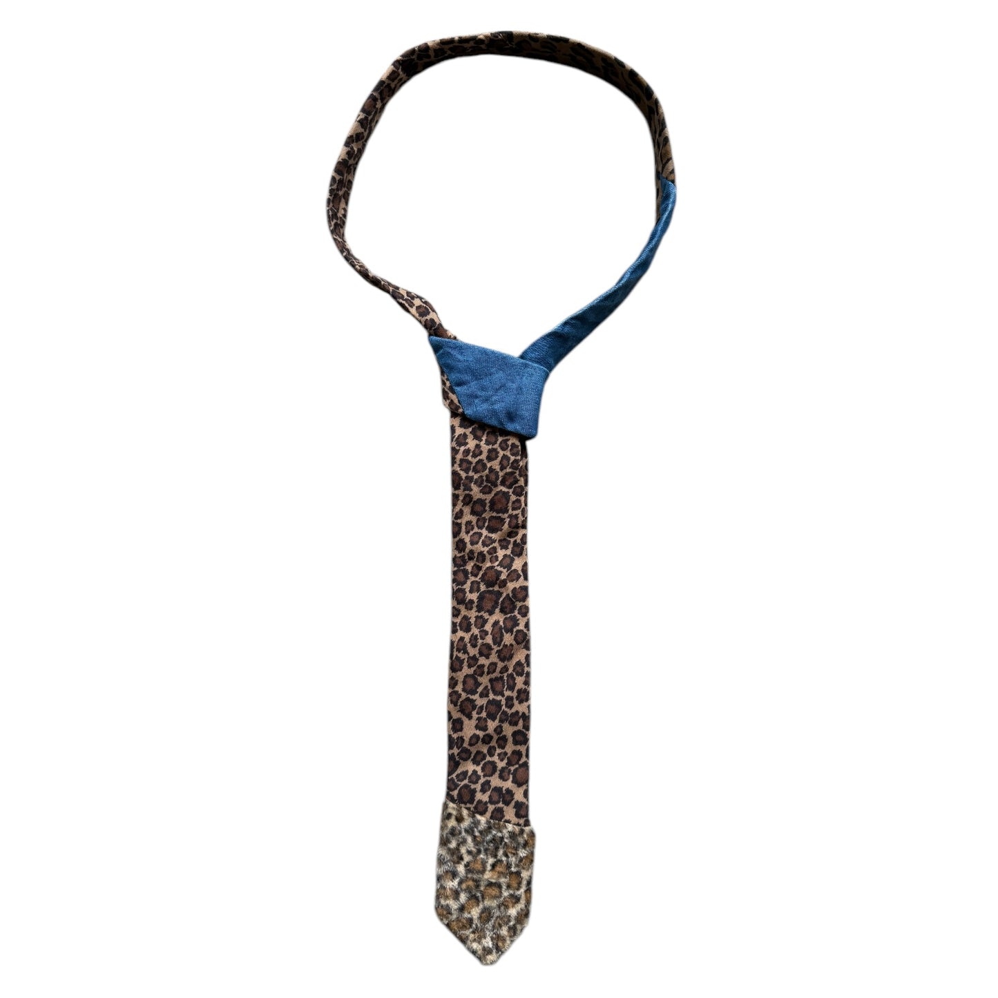 Kapital KOUNTRY Gauze Leopard Cross Patch Warp Necktie