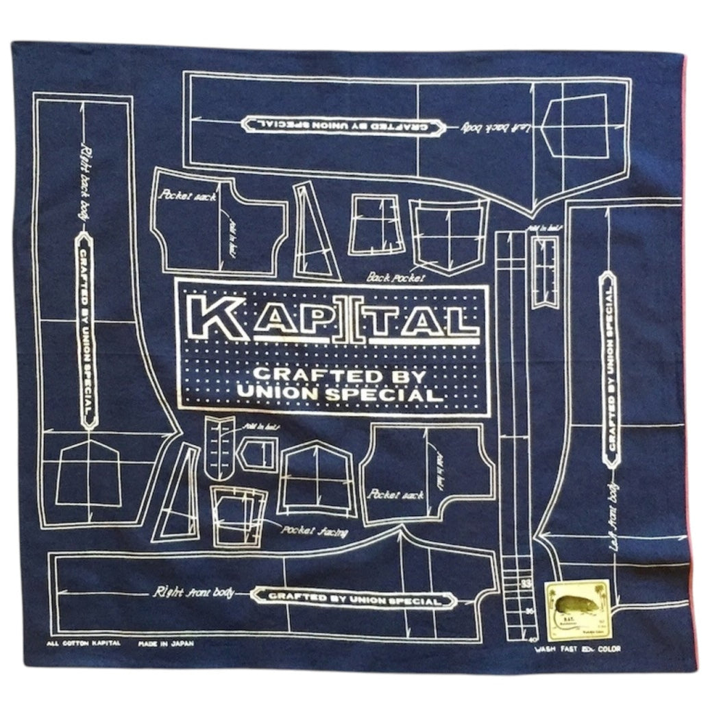Kapital Fastcolor Selvedge Bandana (Barbie Pattern Union Special)