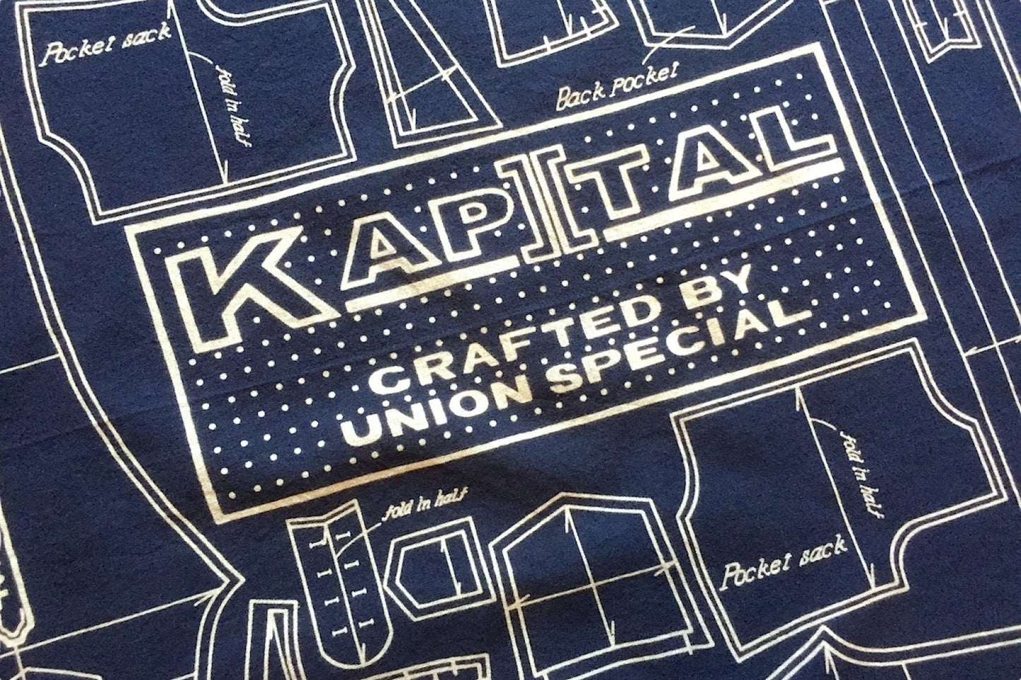 Kapital Fastcolor Selvedge Bandana (Barbie Pattern Union Special)