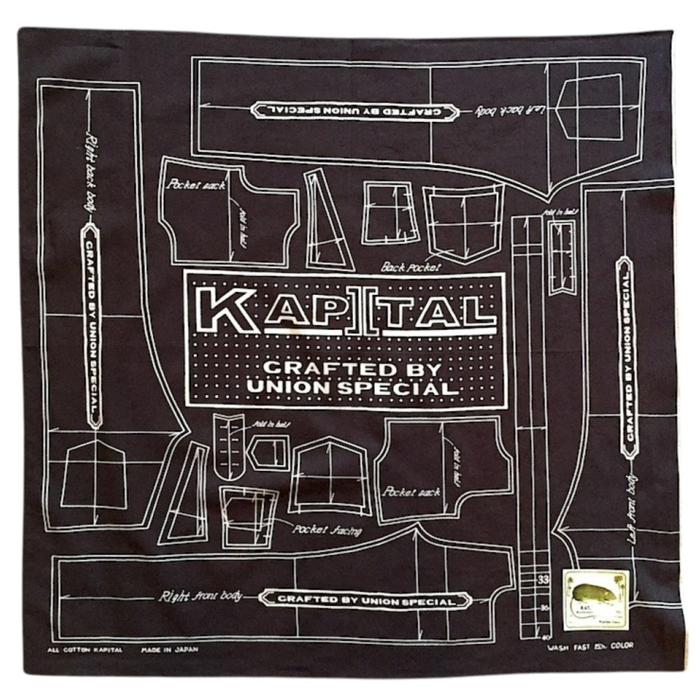 Kapital Fastcolor Selvedge Bandana (Barbie Pattern Union Special)