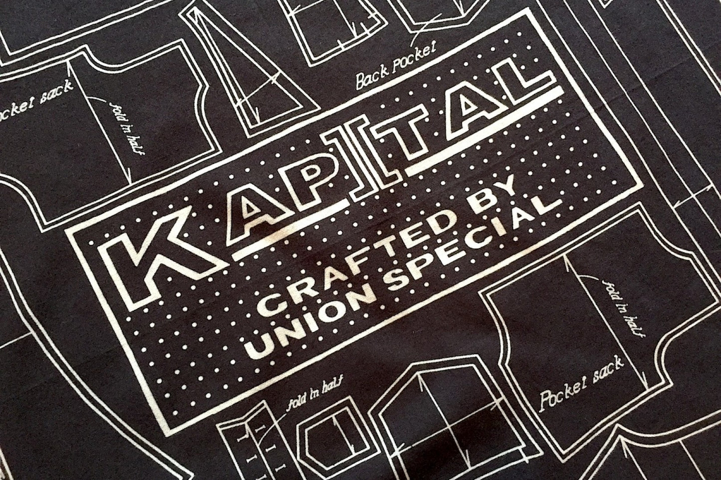 Kapital Fastcolor Selvedge Bandana (Barbie Pattern Union Special)