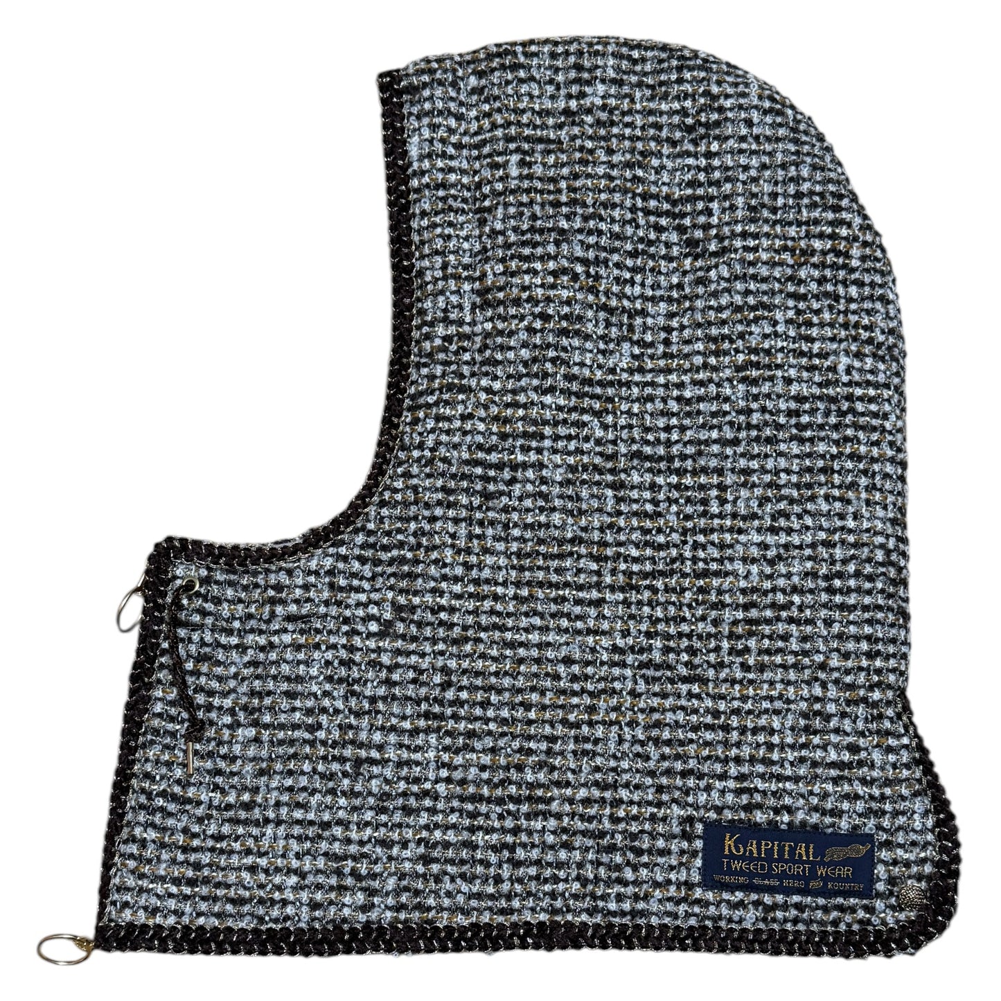Kapital Fancy Tweed Zip Balaclava Hood