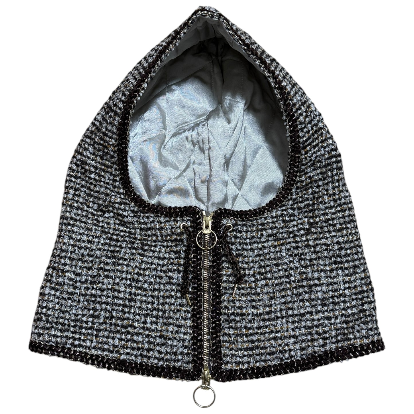 Kapital Fancy Tweed Zip Balaclava Hood