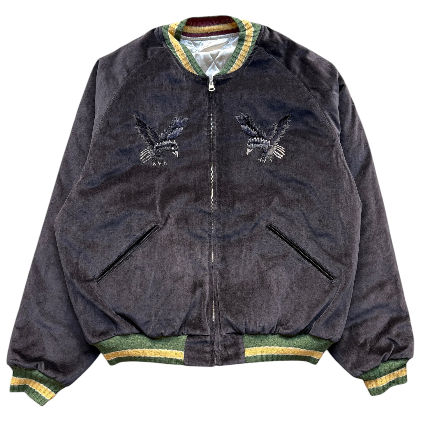 Kapital Velvet Souvenir Jacket (Crow and Skull)