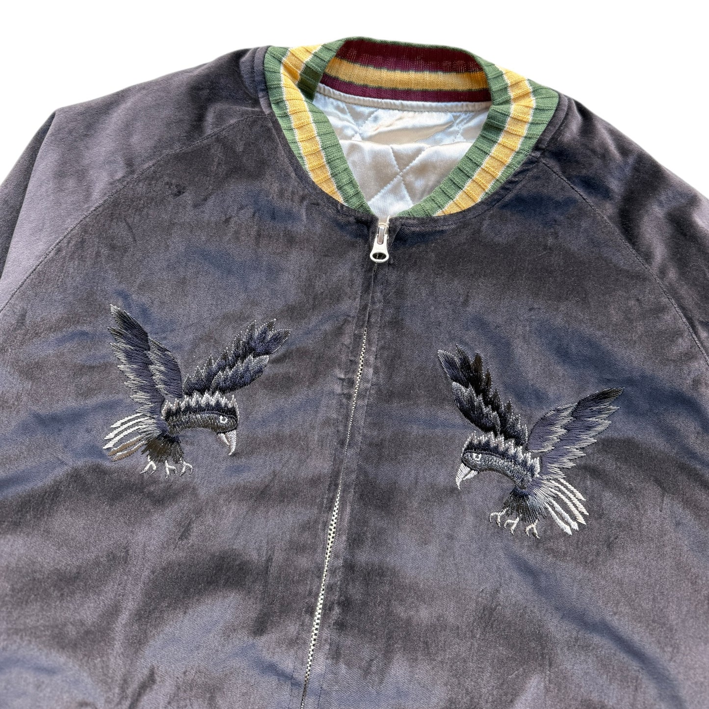 Kapital Velvet Souvenir Jacket (Crow and Skull)