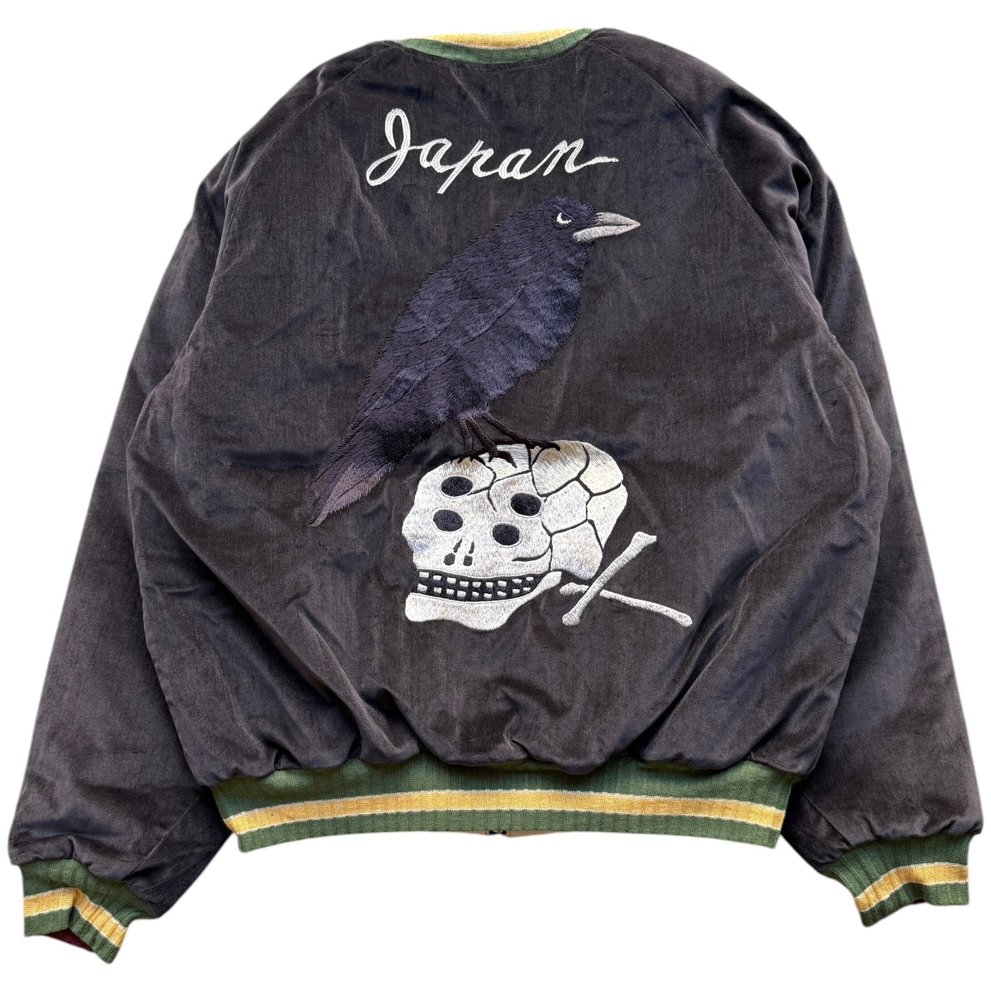 Kapital Velvet Souvenir Jacket (Crow and Skull)
