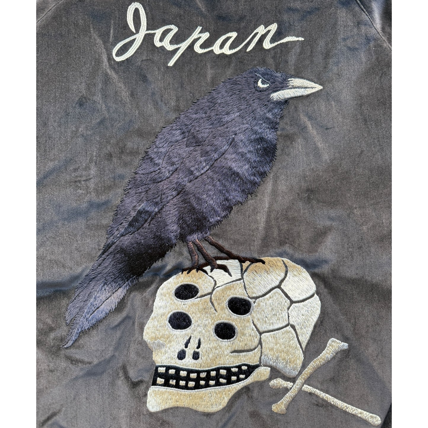 Kapital Velvet Souvenir Jacket (Crow and Skull)