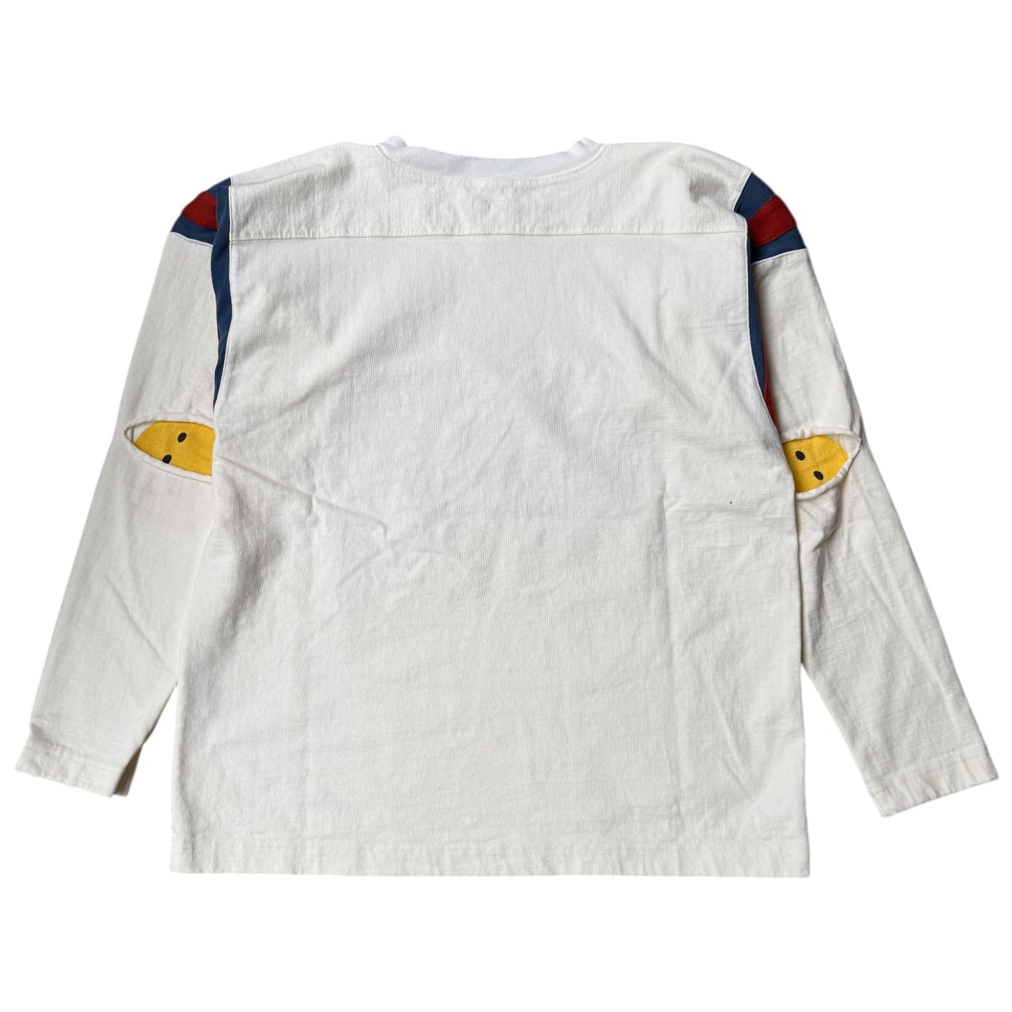 Kapital Tightly Woven Jersey Elbow Rip Football Long Sleeve Tee (88 Print)