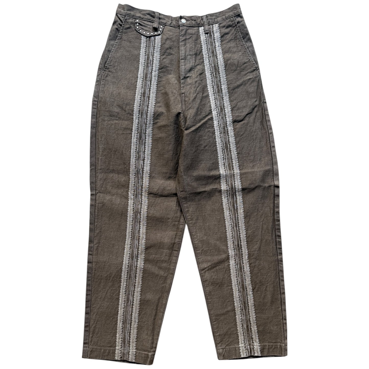 Kapital 12oz Yagasuri Jacquard Denim Nime Pants