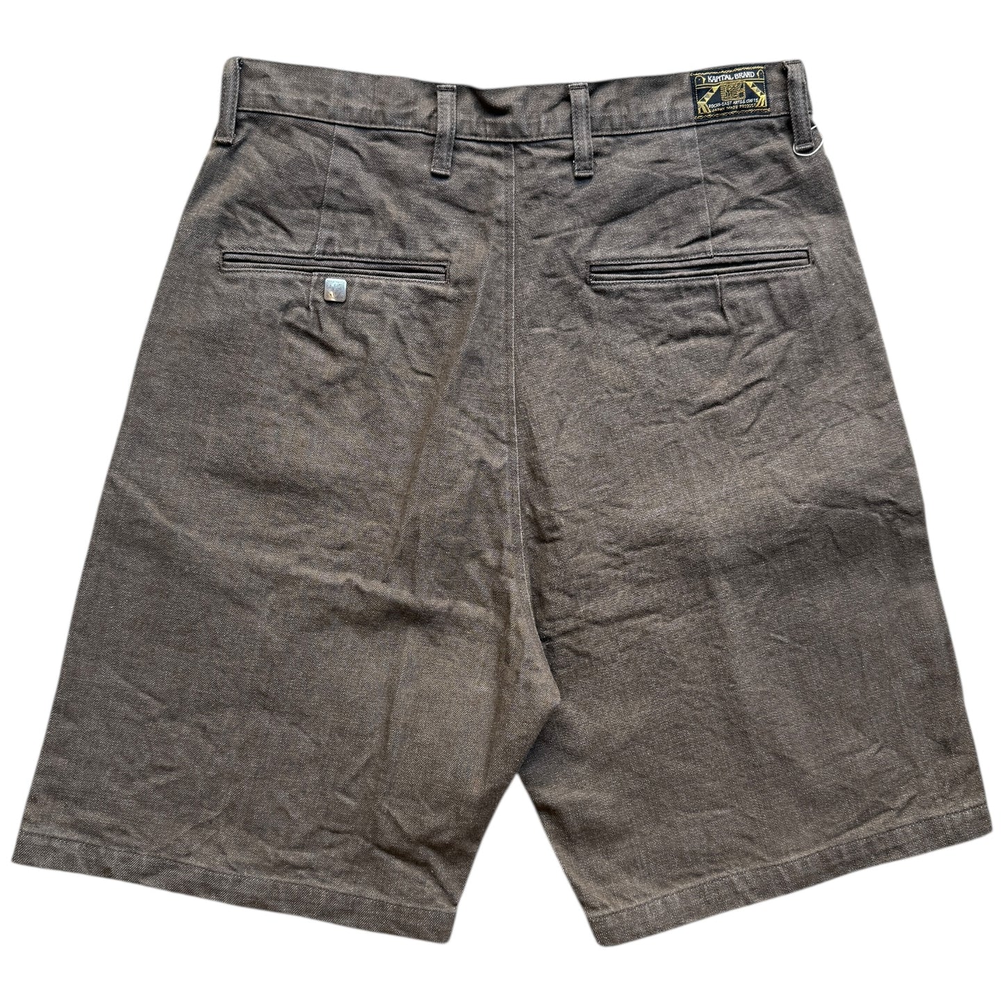 Kapital 12oz Yagasuri Jacquard Denim Shorts