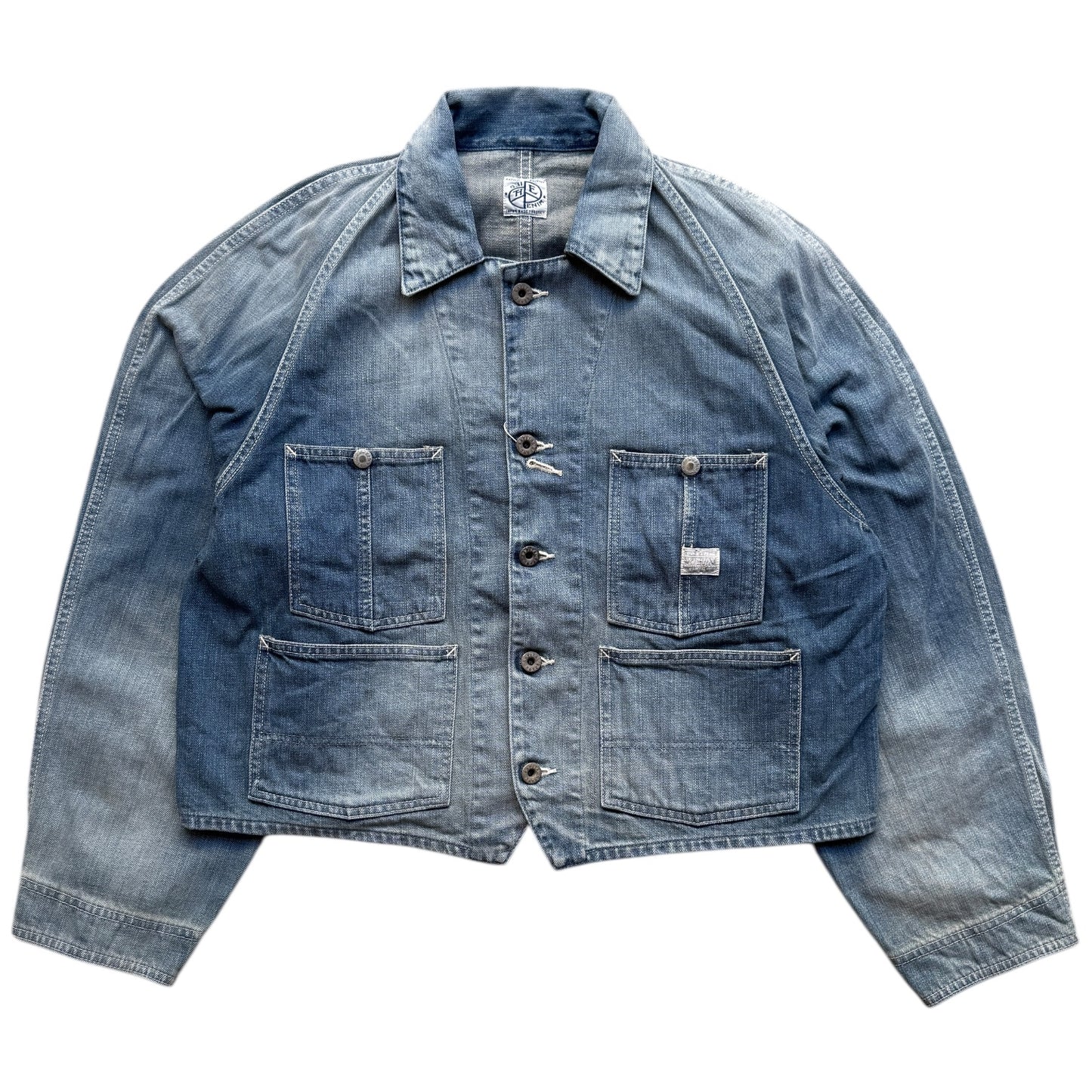 Kapital 12oz Denim Cropped Winday Chair Jacket (Short Coverall)