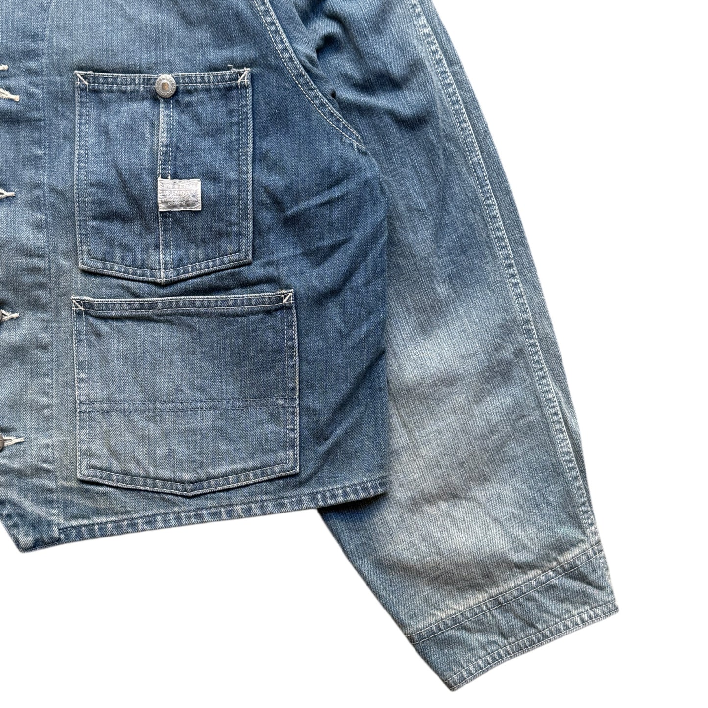 Kapital 12oz Denim Cropped Winday Chair Jacket (Short Coverall)