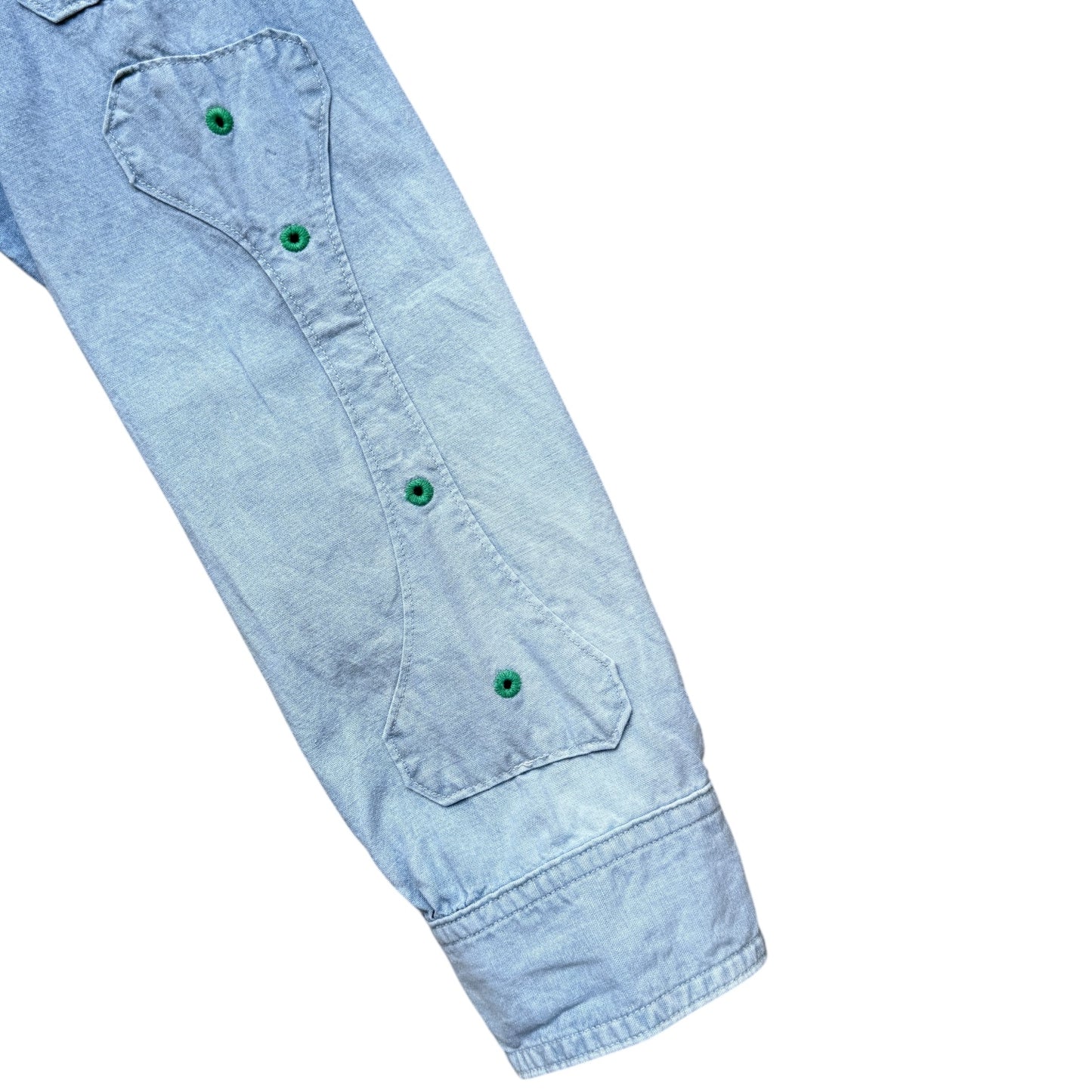 Kapital Chambray Bone Patch Ventilator Work Shirt