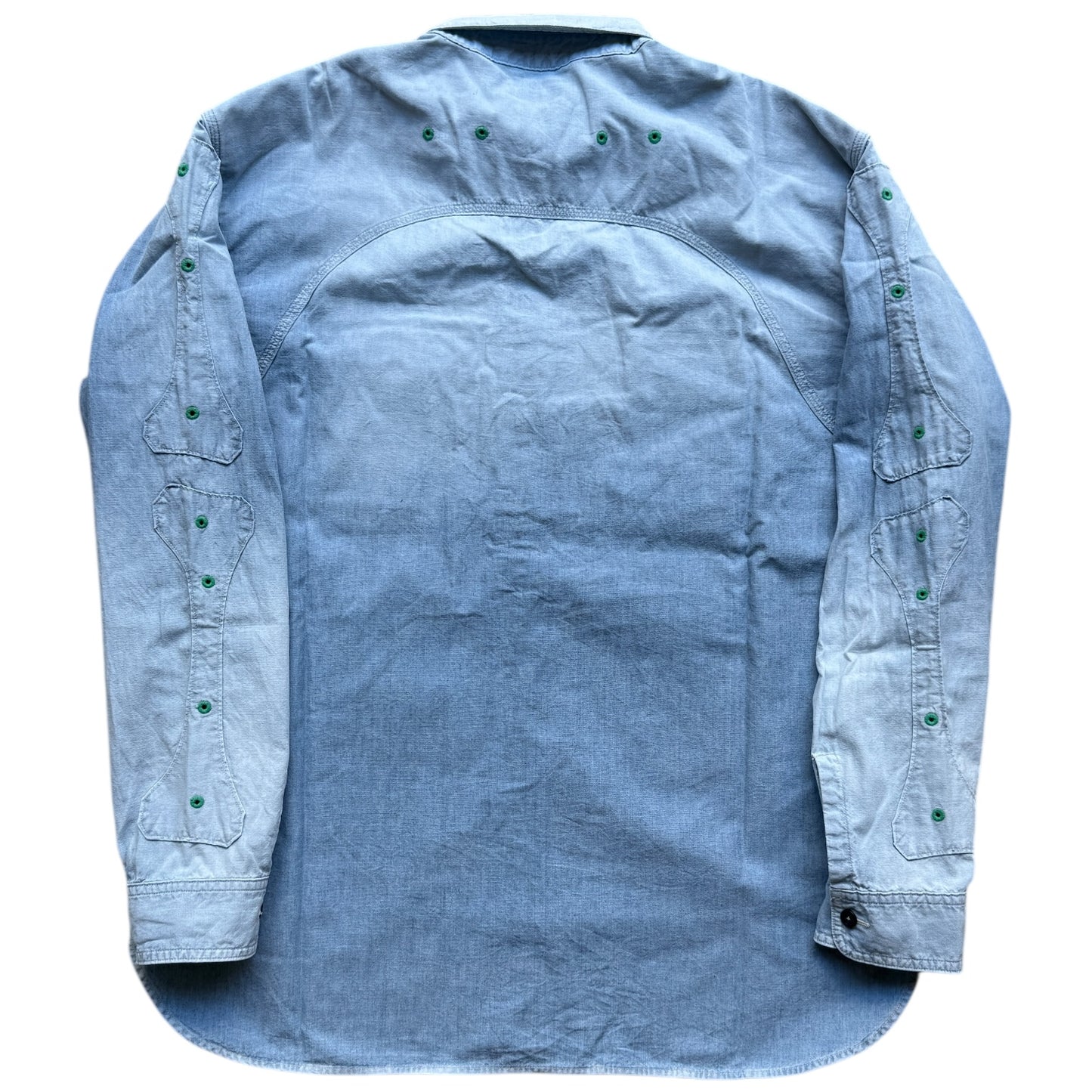 Kapital Chambray Bone Patch Ventilator Work Shirt