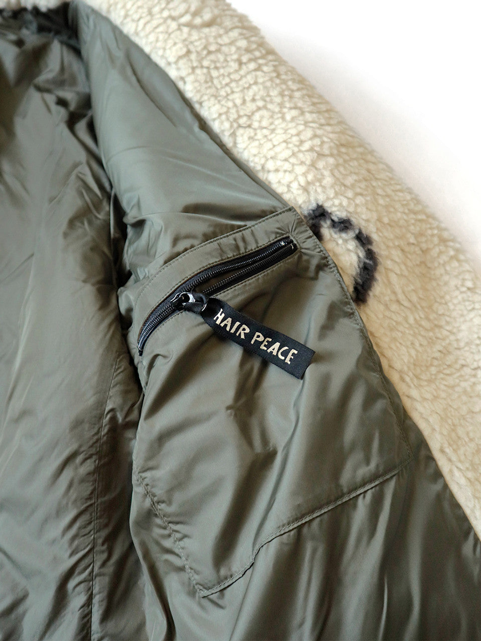 Kapital Beni Ourain Pattern Boa Fleece Pea Coat