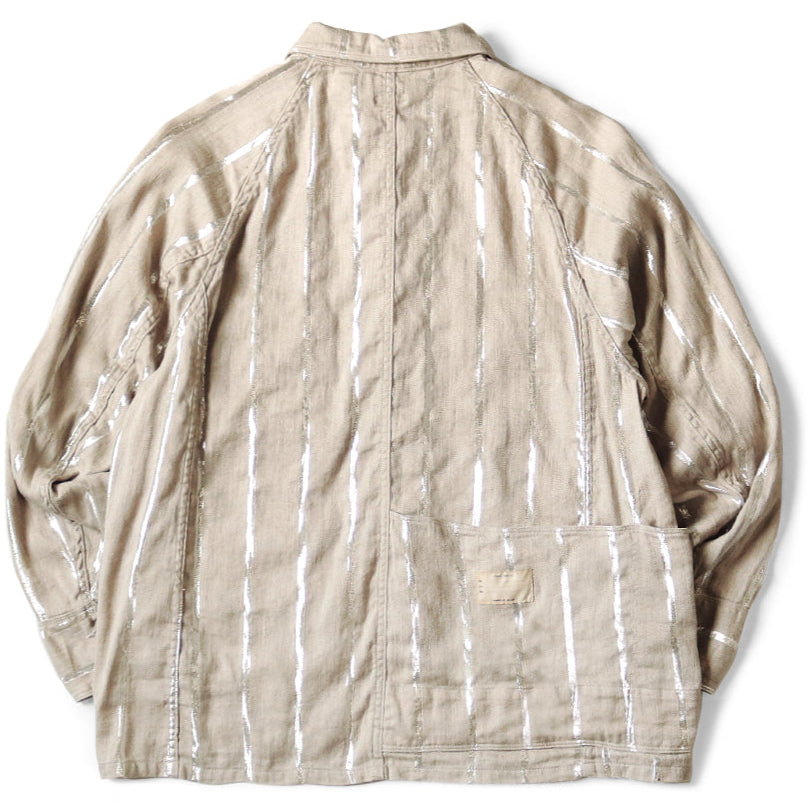 Kapital Linen Glitter Phillies Stripe Cactus Coverall