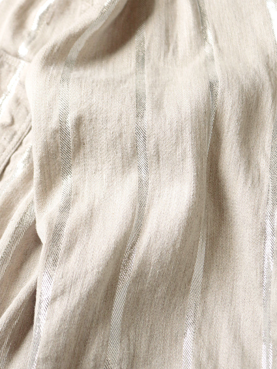 Kapital Linen Glitter Phillies Stripe Cactus Coverall