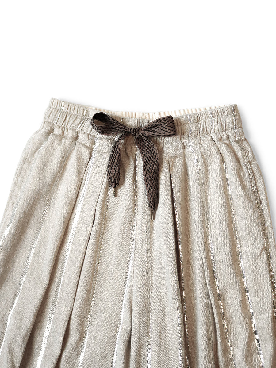 Kapital Linen Glitter Phillies Stripe Rude Baggy Pants