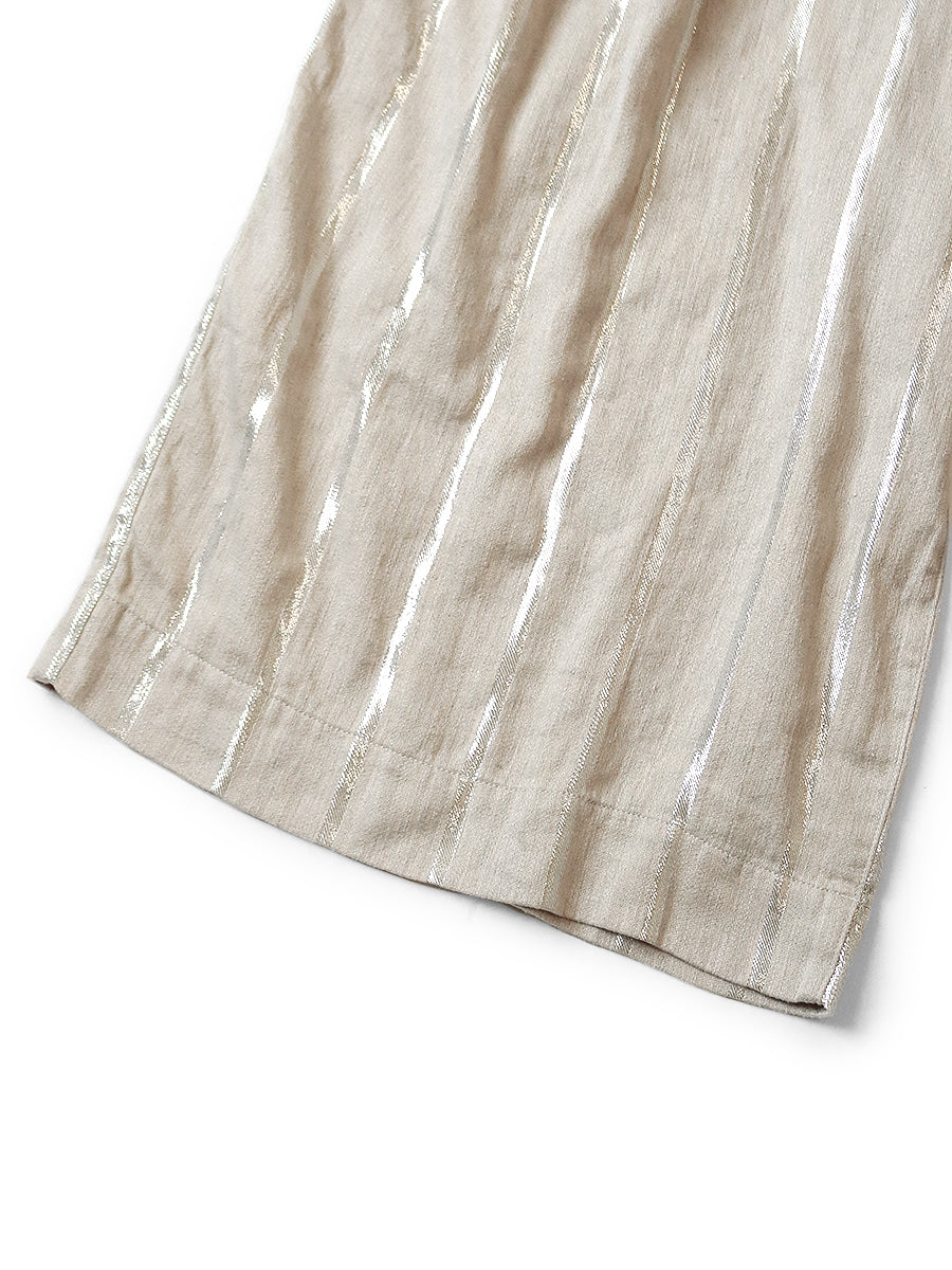Kapital Linen Glitter Phillies Stripe Rude Baggy Pants