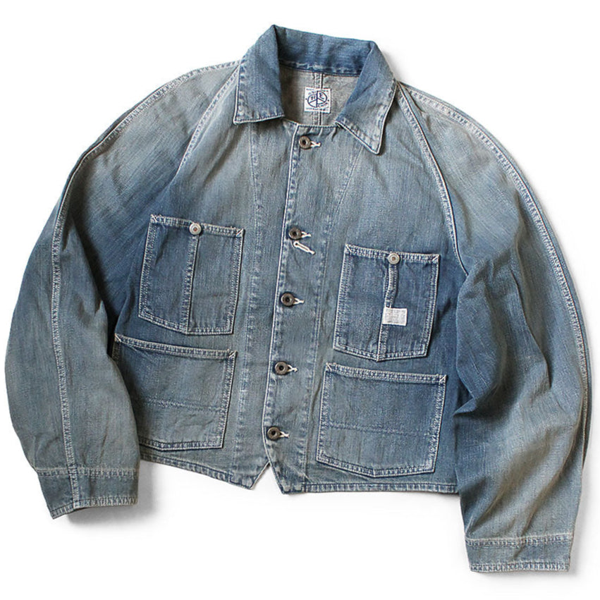 Kapital 12oz Denim Cropped Winday Chair Jacket (Short Coverall)