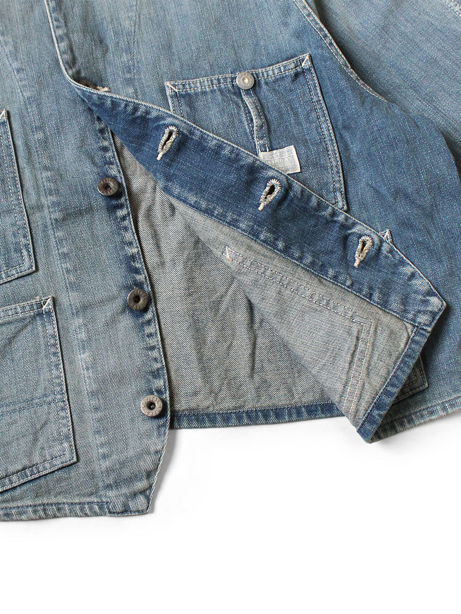 Kapital 12oz Denim Cropped Winday Chair Jacket (Short Coverall)