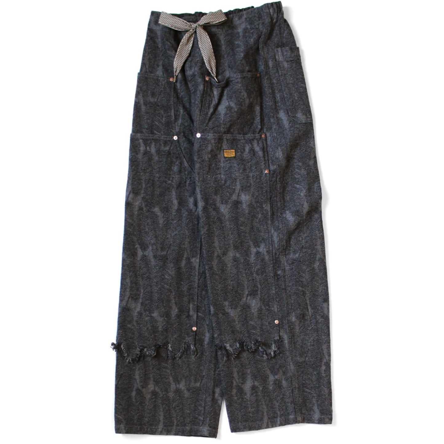 Kapital 12oz Magpie Denim Double Knee Easy Baggy Pants