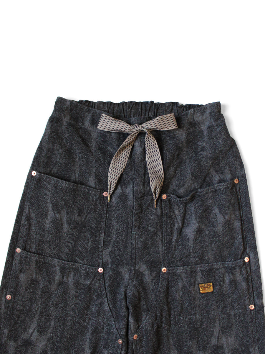 Kapital 12oz Magpie Denim Double Knee Easy Baggy Pants