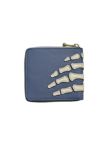 Kapital Thumbs Up Bone Hand Zip Wallet
