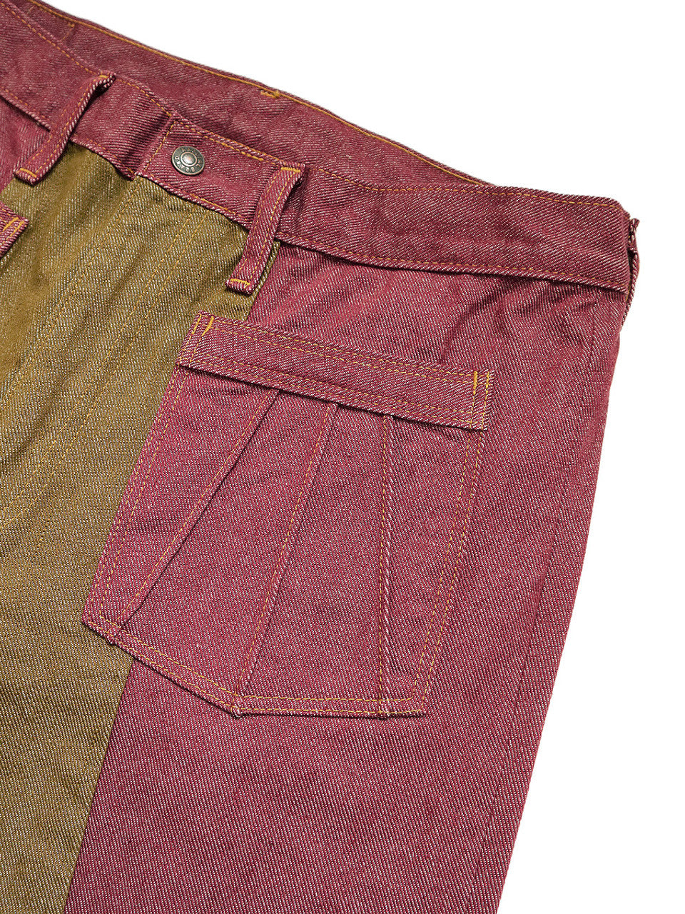 Kapital 12oz Color Denim 2 Tone Gypsy Flared Pants