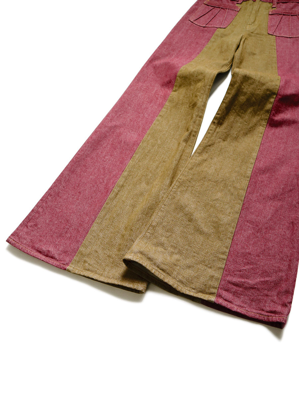 Kapital 12oz Color Denim 2 Tone Gypsy Flared Pants